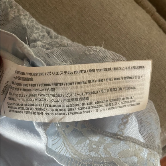 Abercrombie & Fitch Light Blue Lace Slip Dress - Picture 5 of 5